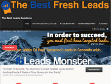 Tablet Screenshot of bestfreshleads.com